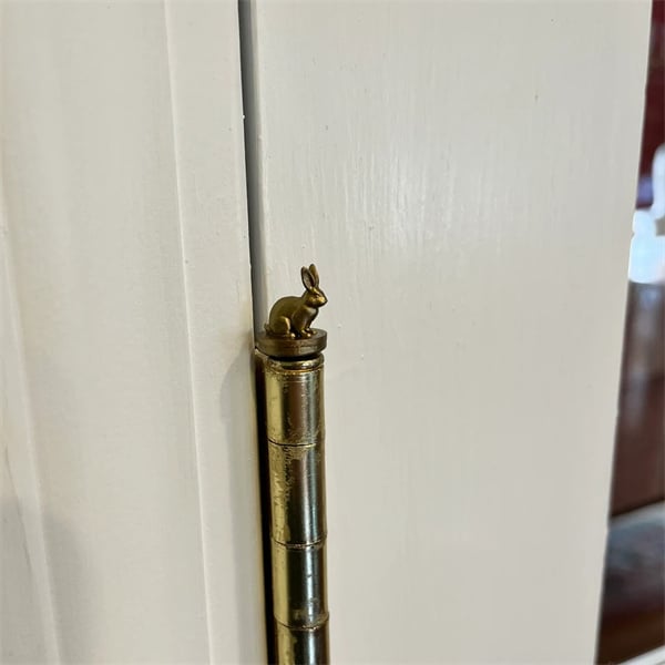 Dekorative Scharnierköpfe mit Vintage-Charme – Magnetisch – Einfache Installation – Bronze-Finish – Türscharnier-Dekoration | Sansoti