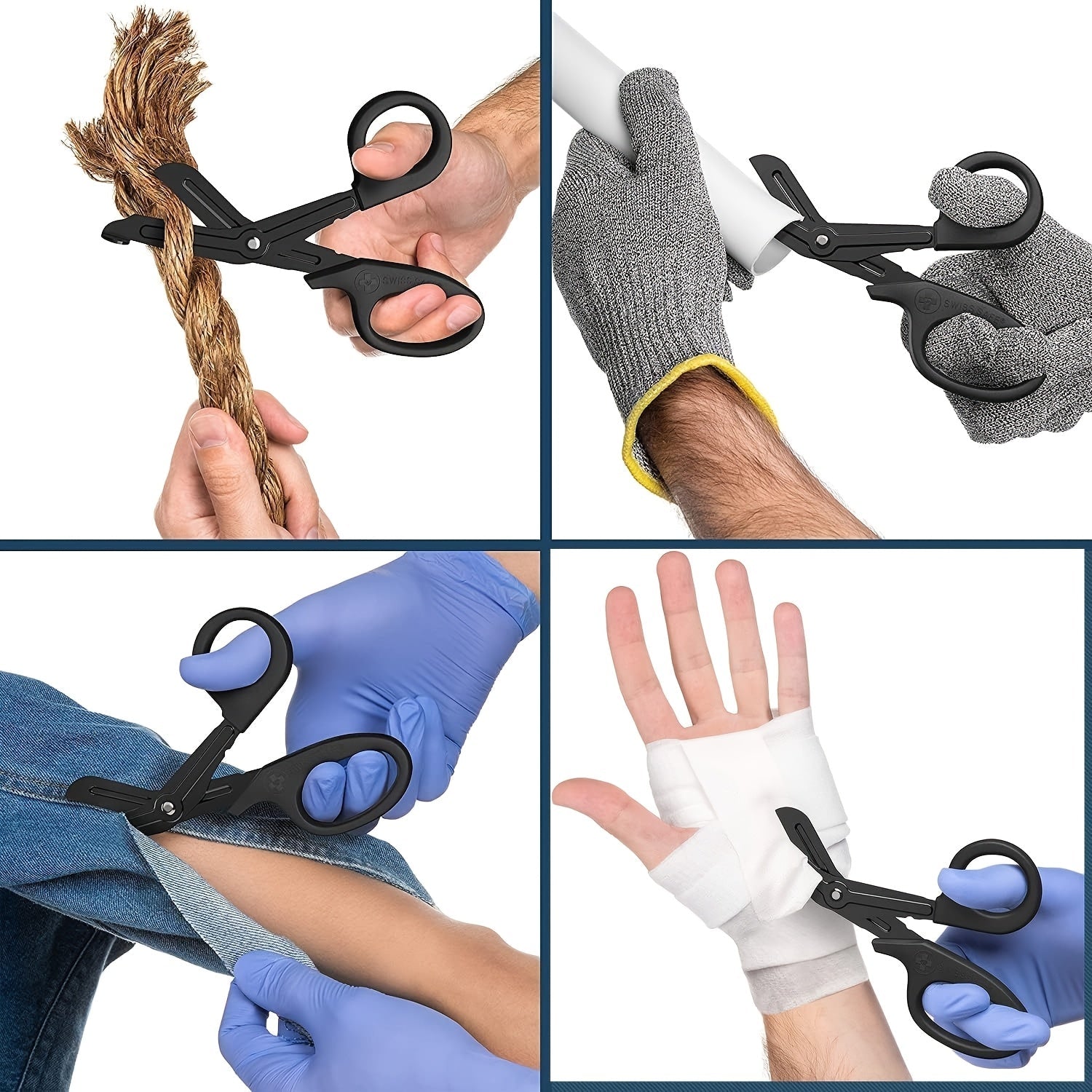 EHBO Kit Compleet Tourniquet Kunststof Textiel Zwart Outdoor Reizen Survival Verbanddoos Eerste Hulp Set Compact | Sansoti
