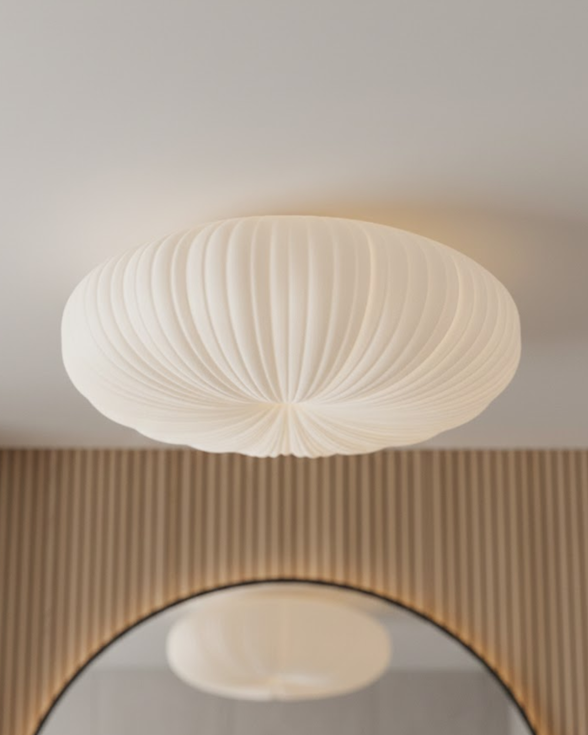Lampe de plafond sculpturale moderne avec LED intégrée – éclairage design rond en 23, 40 et 50 cm | Restfield
