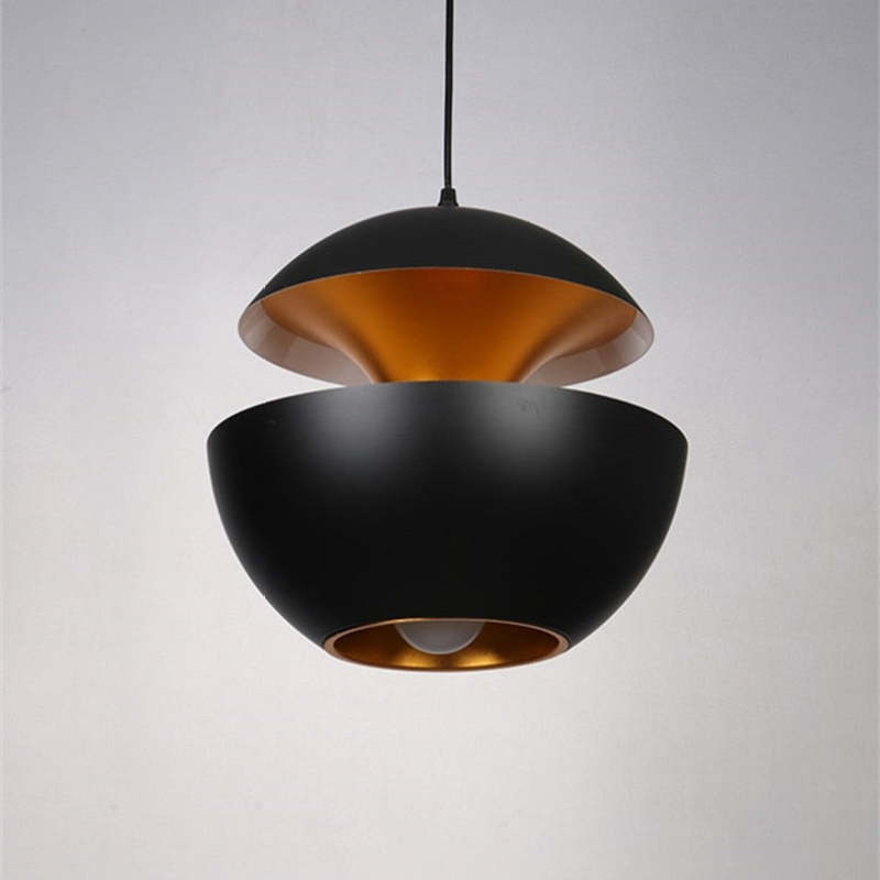 Elegante LED-Deckenleuchte Schwarz-Weiß Modernes Design Rund Aluminium Essbereich Schlafzimmer Wohnzimmer Warm Dimmbares Licht Skandinavisches Interieur Stilvoll | Sansoti