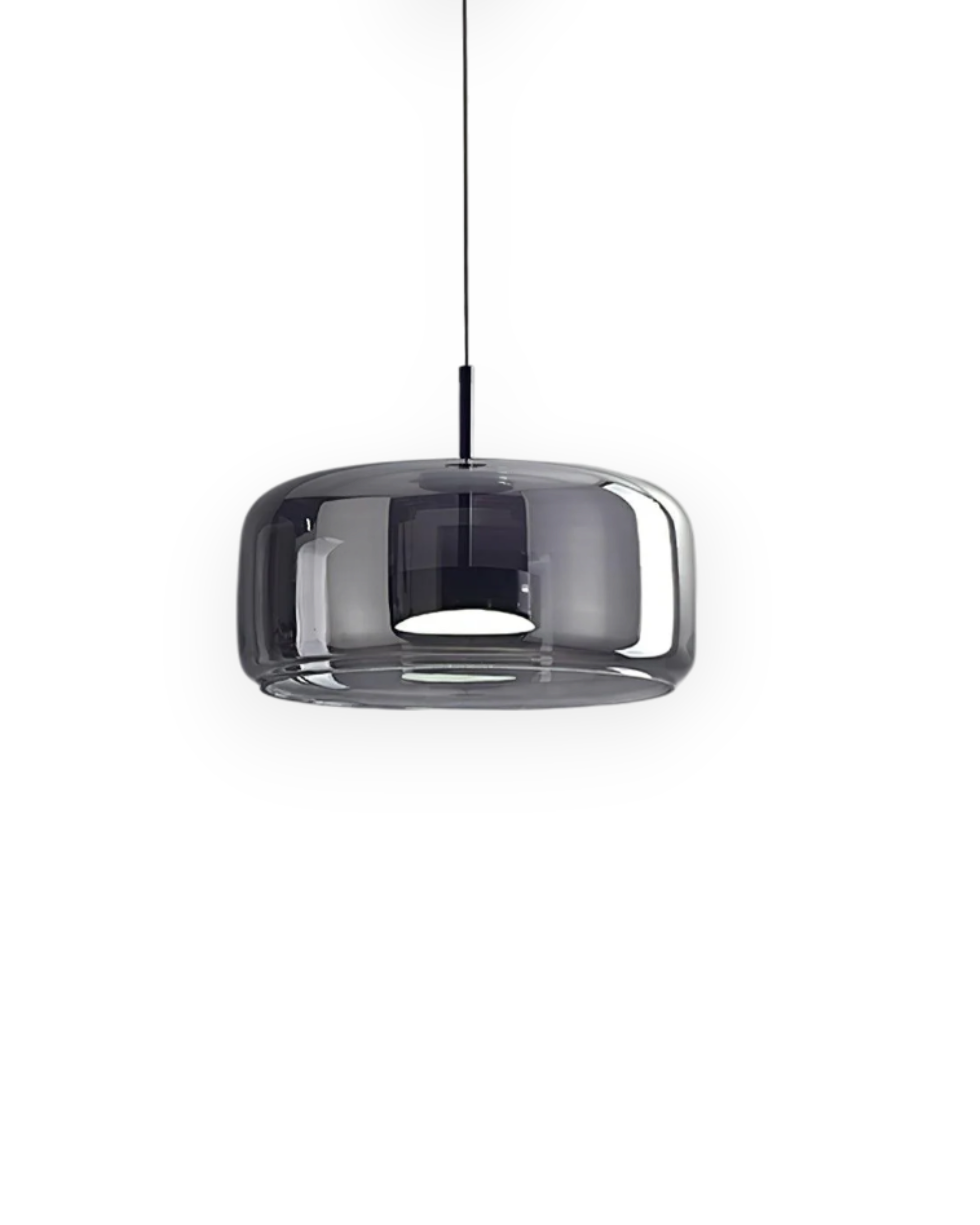 Hanglamp Rookglas met LED Verlichting Goud Zwart Amber Dimbaar Eetkamer | Scandinavische Glazen Plafondlamp Metalen Finish Keukeneiland Moderne Verlichting Woonkamer Design | Sansoti