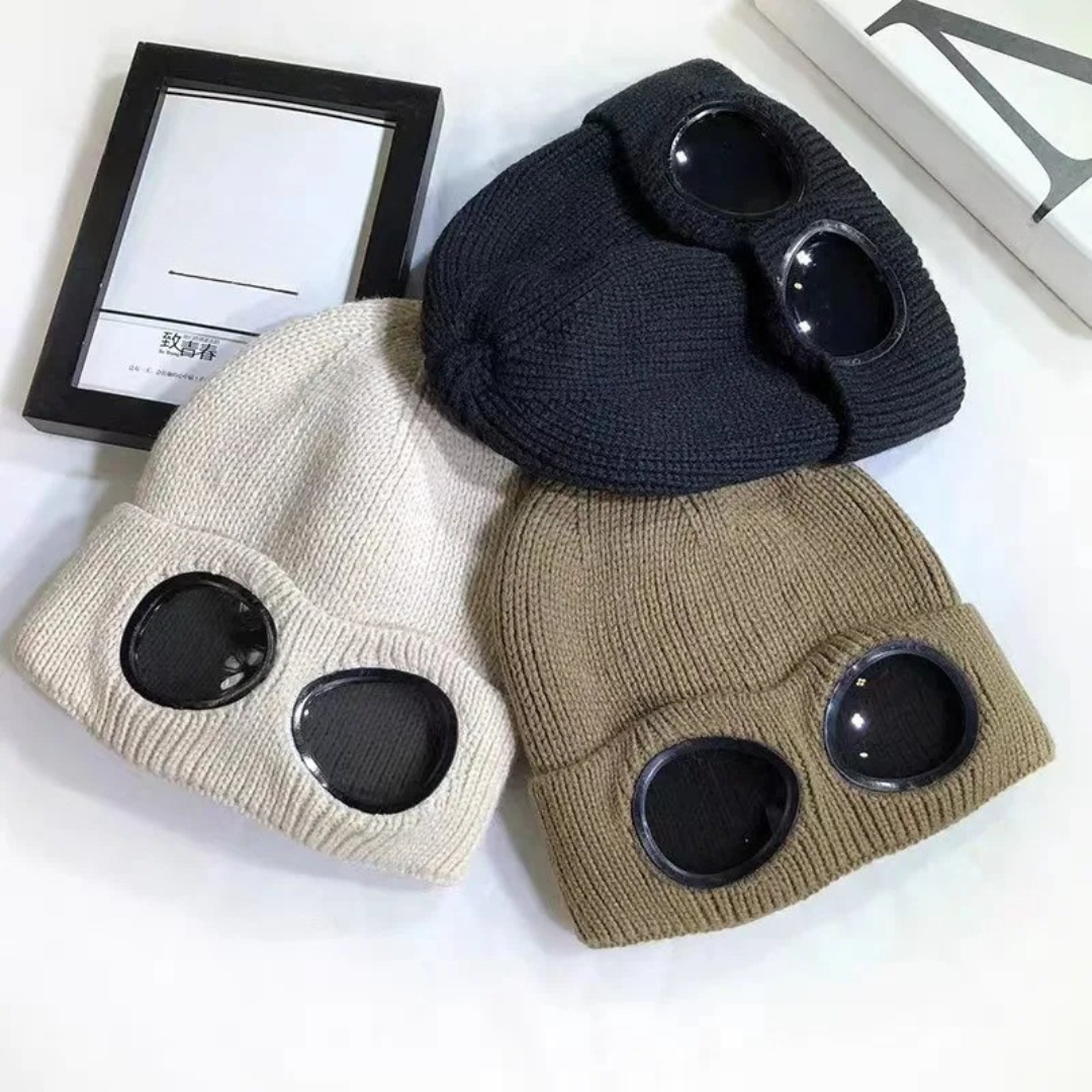 Gebreide Wintermuts met Opklapbare Bril Unisex Warm Winddicht Polyester Elastisch Skiën Outdoor One Size | Sansoti