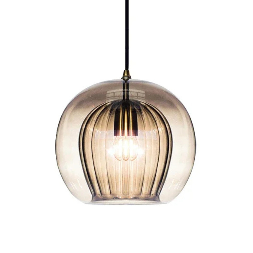 Hira glazen hanglamp E14 transparant keukeneiland eettafel moderne verlichting design lamp bar keuken verlichting | Sansoti