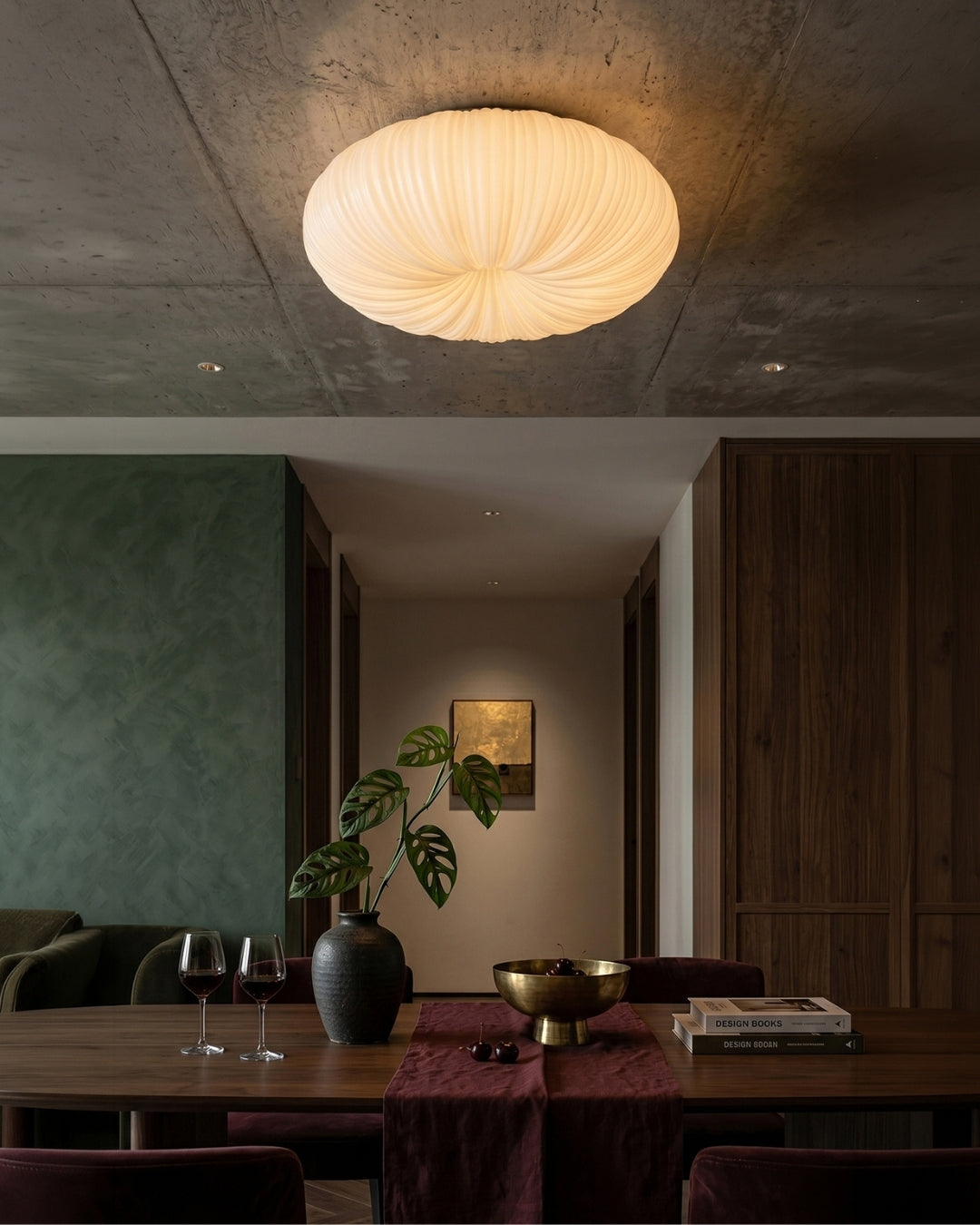 Plafondlamp Iris Scandinavisch Dimbaar Metaal & Acryl met Afstandsbediening voor Moderne Woonruimtes Slaapkamer Eetkamer Sfeerverlichting | Sansoti