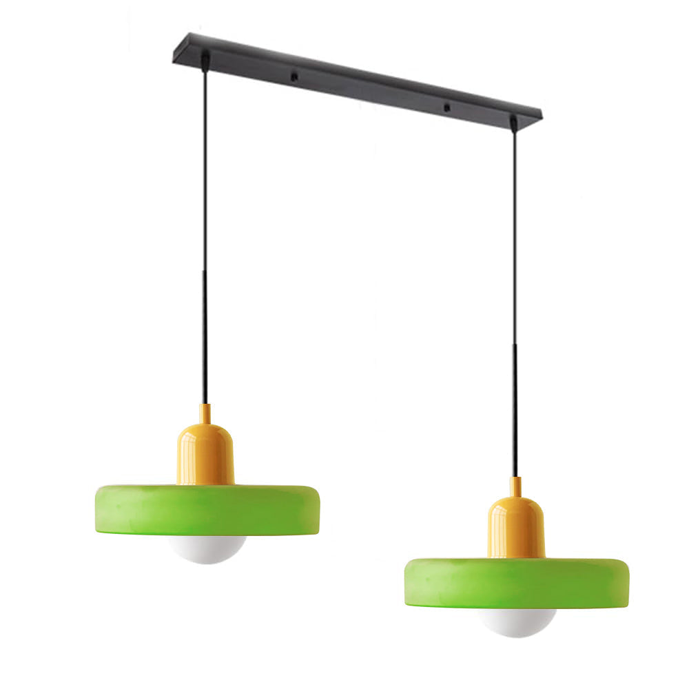 Luccon Doppelte Hängeleuchte Glas G9 35 cm Modern Esstisch Wohnzimmer Design Beleuchtung | Restfield