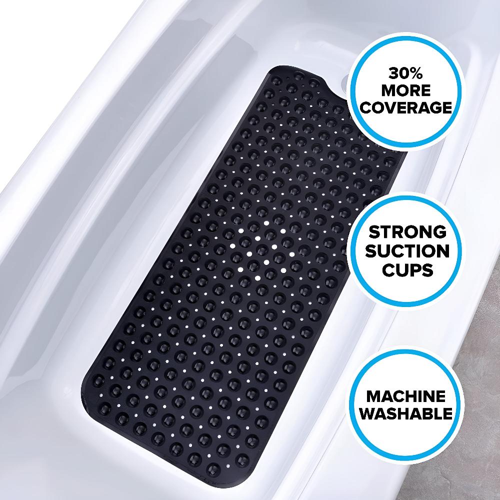 Antislip Badmatje met Zuignappen 99x40cm – Veiligheid & Drainage voor Bad en Douche | Sansoti
