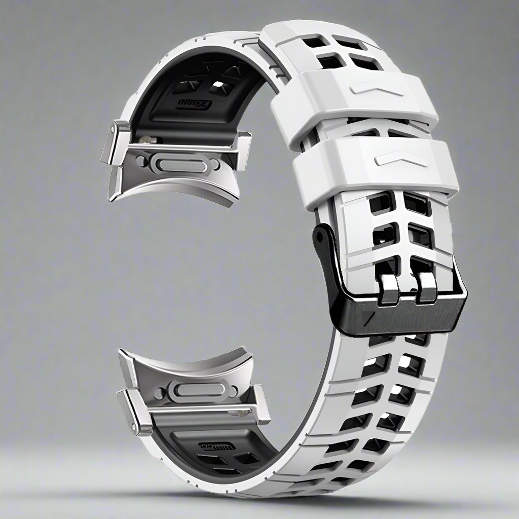 Bracelet de sport en silicone pour montre connectée de 47 mm, noir, orange, gris, rouge, bleu, blanc, vert, réglable et confortable | Sansoti