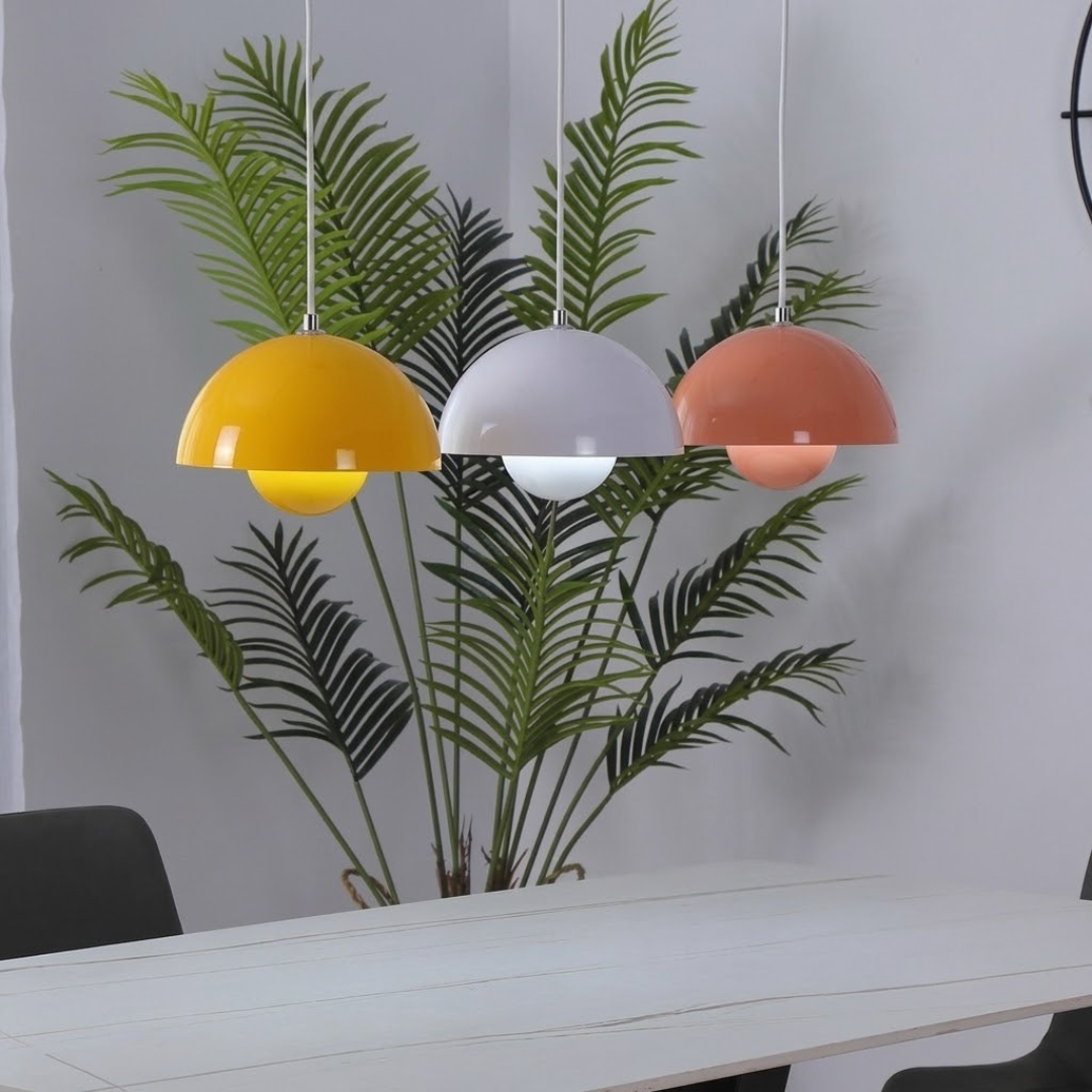 Suspension avec jardinière, design scandinave, métal E27, lumière blanc chaud, câble réglable, pour salon ou cuisine | Sansoti