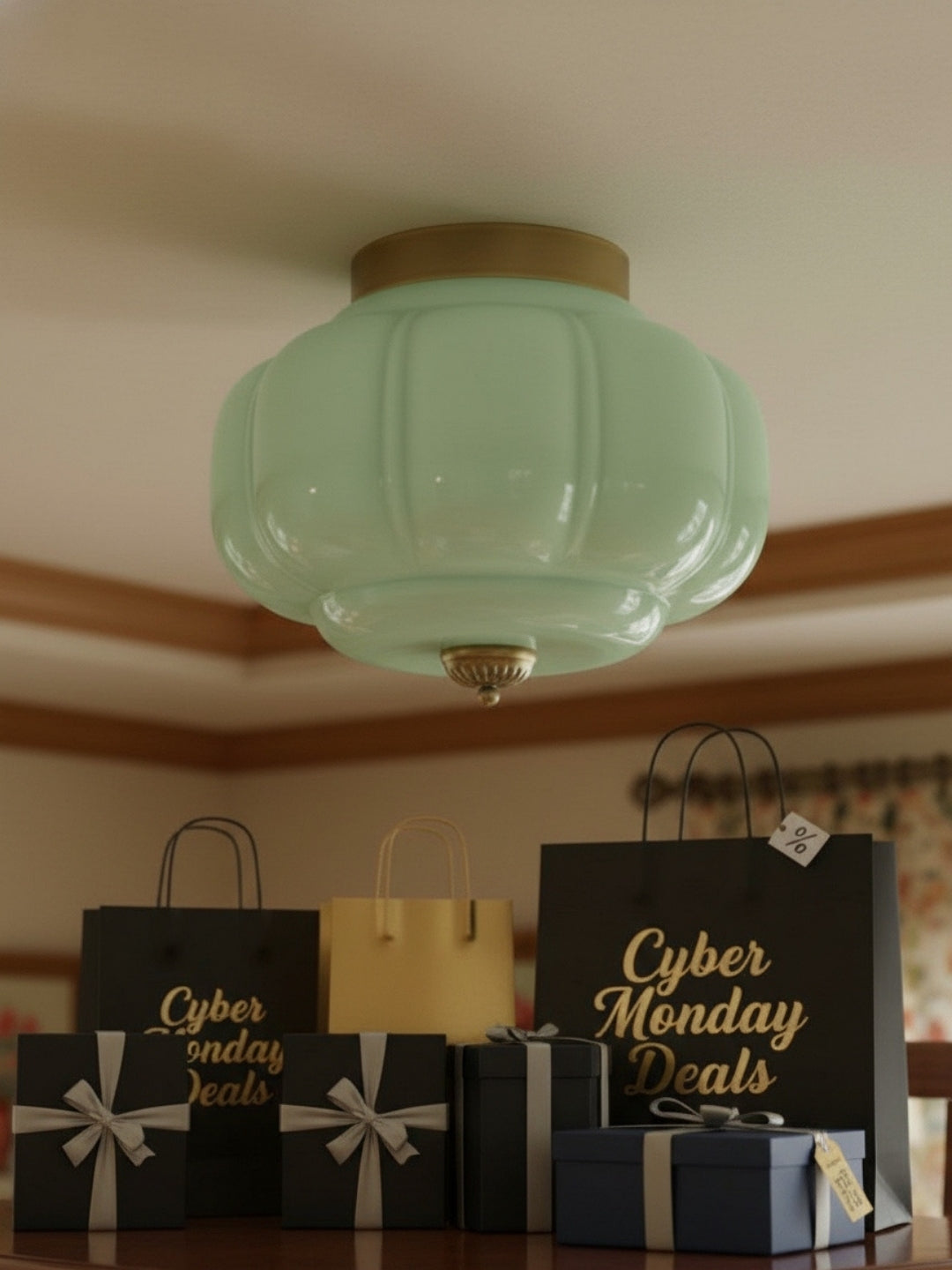 Plafondlamp Melkglas Glazen Kap Moderne Verlichting Scandinavische Stijl Woonkamer Eetkamer Slaapkamer Flush Mount | Sansoti