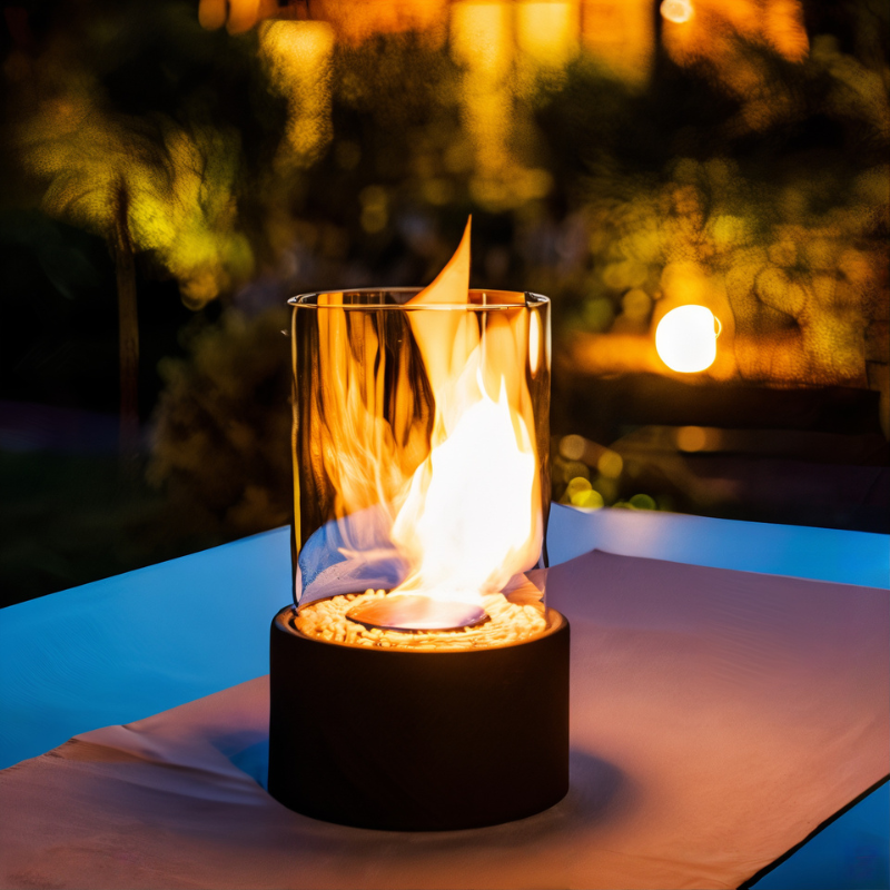 Olielamp met Veilige Vlam Zwart 27×16 cm – Klassiek Design Sfeervolle Avonden Tuinverlichting Terras | Sansoti