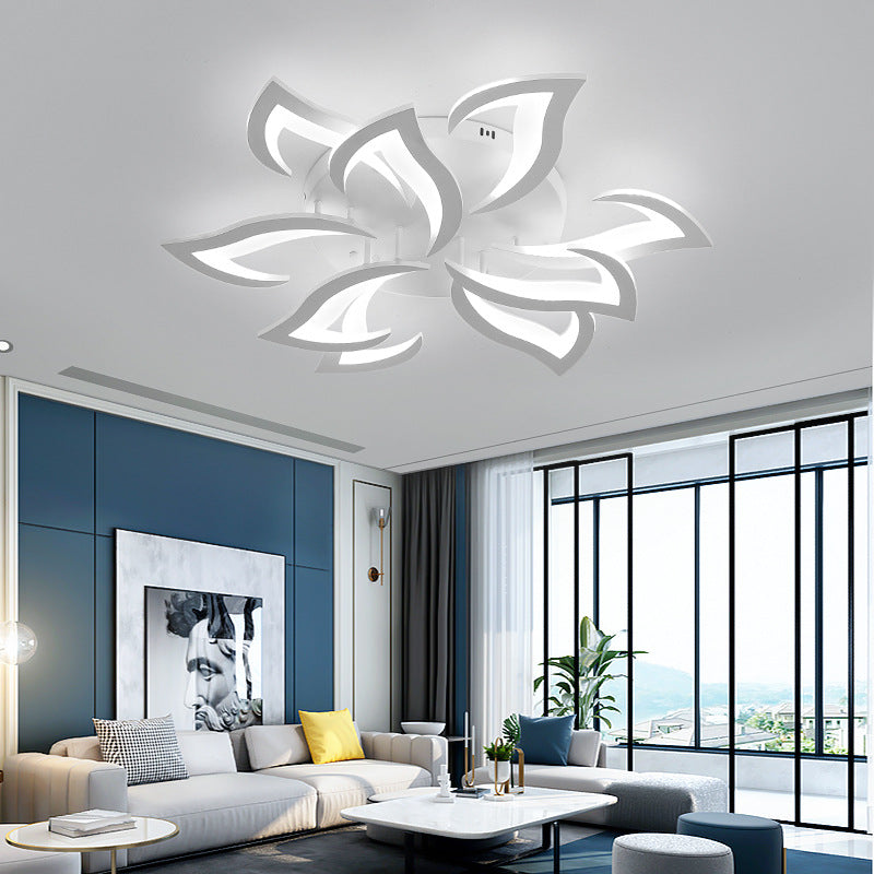 Lovela Flower Deckenleuchte LED 3200 Lumen Schwarz Wohnzimmer Schlafzimmer Design Deckenleuchte modern | Restfield