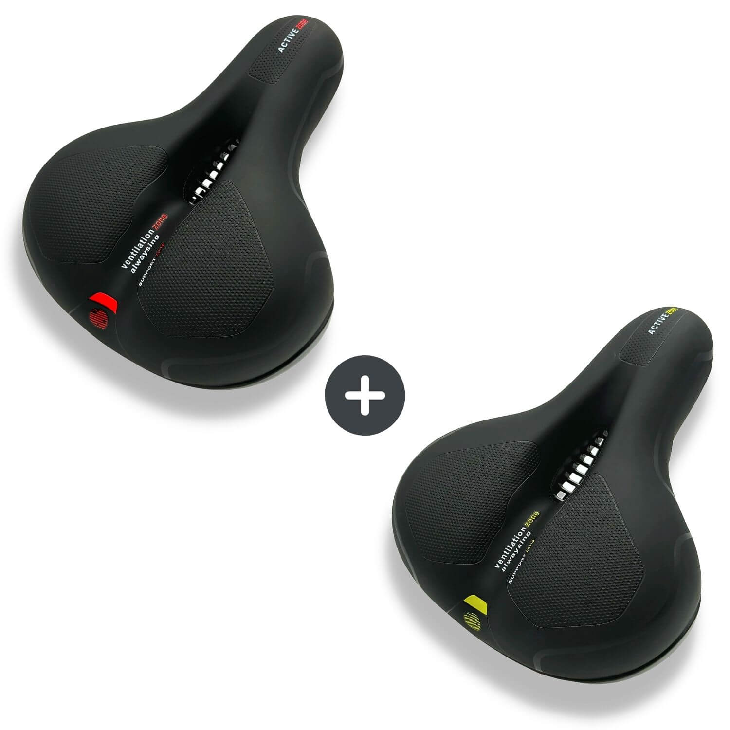 Ergonomisch Fietszadel met Gel-Demping - Comfortzadel voor Langere Fietstochten - Ademend en Drukverlagend - Universele Pasvorm | Sansoti