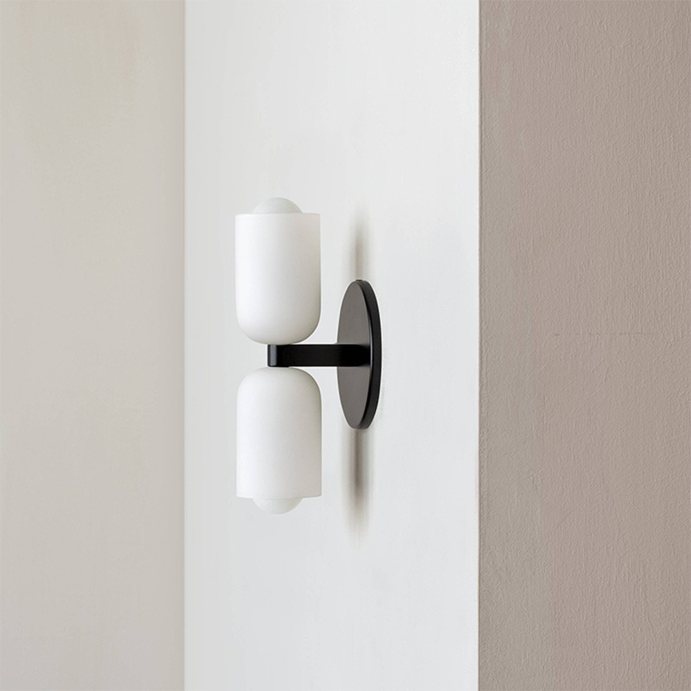 Wall lamp with Double Acrylic Shades – Stylish Up & Down Lighting for Hallway Bedroom Living Room Corridor | Sansoti