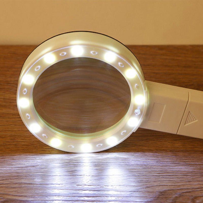 Verlichte Leesloep 30x Vergroting met LED-Verlichting voor Senioren en Slechtzienden | Sansoti