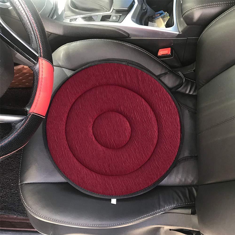Draaibaar Zitkussen 360° Memory Foam Comfort Zwart Beige Koffie Rood Antislip voor Auto Kantoor Thuis Mobiliteitsondersteuning Ergonomische Zithulp | Sansoti