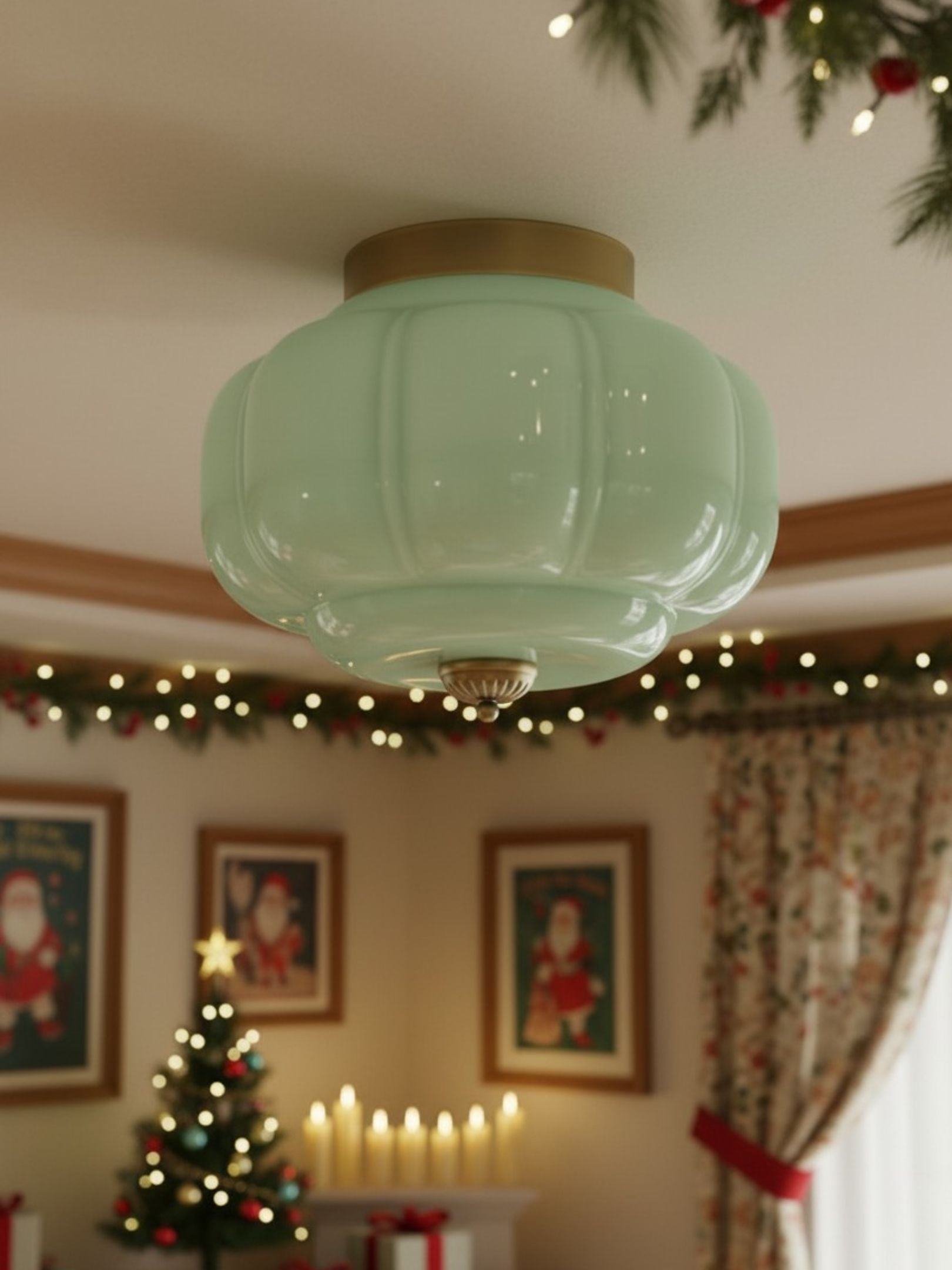 Plafondlamp Melkglas Glazen Kap Moderne Verlichting Scandinavische Stijl Woonkamer Eetkamer Slaapkamer Flush Mount | Sansoti