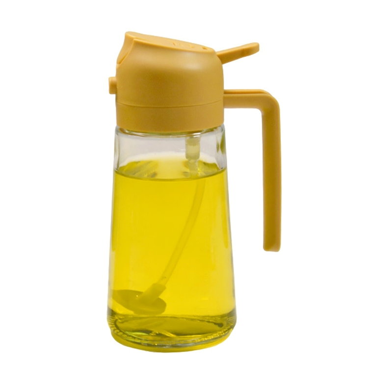 Oliespray Fles met Verstuiver 470ml Groen Geel Wit Zwart Keuken Koken Gezond Bakken Grillen Olijfolie Doseren Bespaart Olie | Sansoti