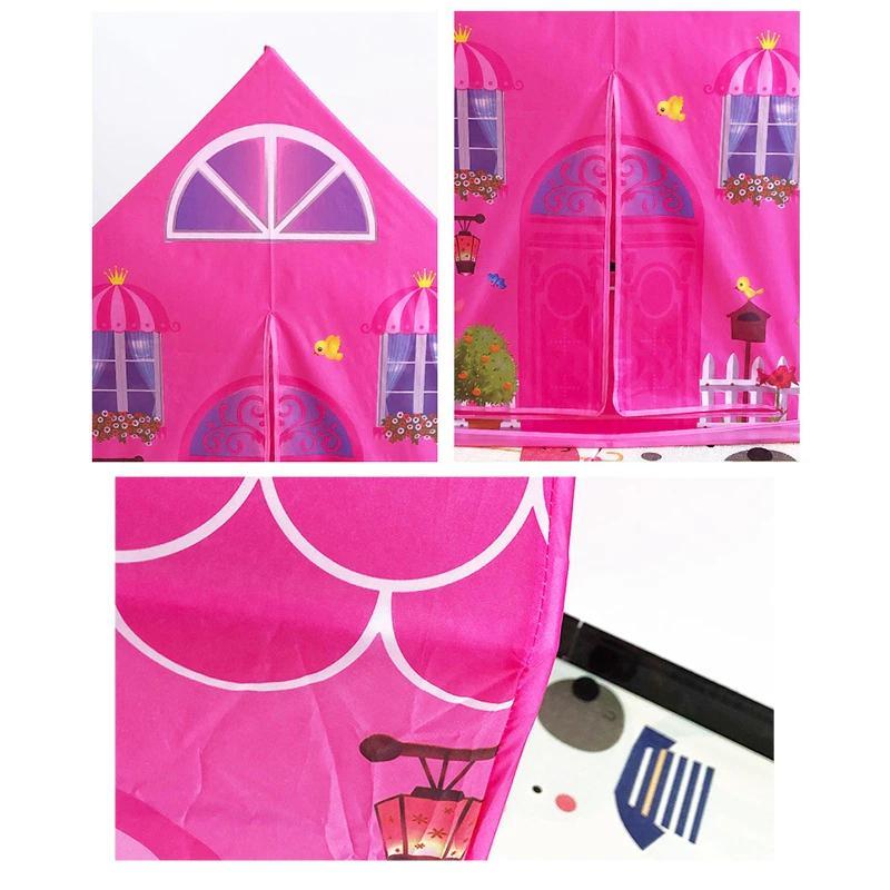Speeltent Prinsessenhuis Roze Kasteeldesign 105x95x68cm voor Binnen en Buiten Speelgoed Kinderkamer Tent | Sansoti