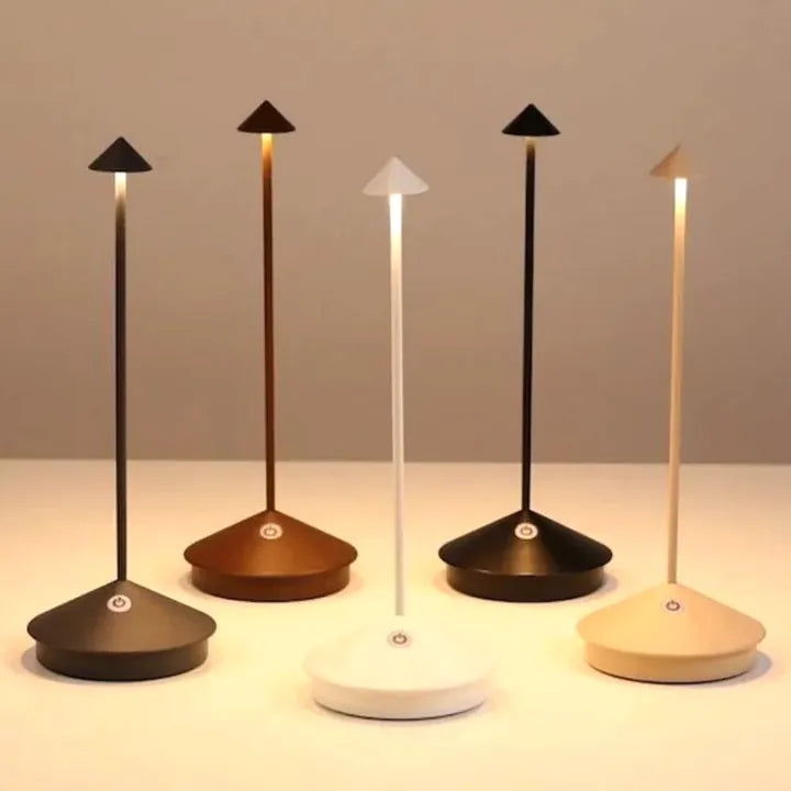 Lampe de Table LED Sans Fil Rechargeable et Dimmable pour Intérieur et Extérieur – Lampe Design Moderne en Aluminium | Restfield