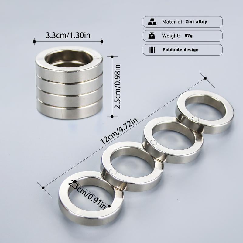 Vouwbare Viervingerring Anti-Stress Fidget Tool Zakformaat Tactiel Speelgoed Mentale Focus Concentratie | Sansoti