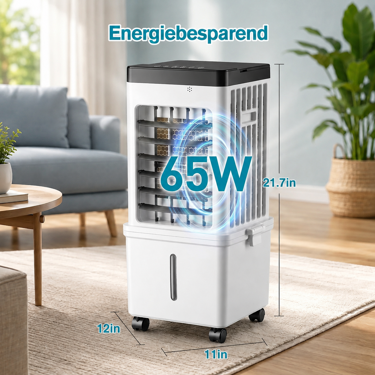 Mobiele Aircooler zonder Raaminstallatie Draagbaar Koelsysteem voor Thuis en Kantoor Stille Klimaatbeheersing | Sansoti