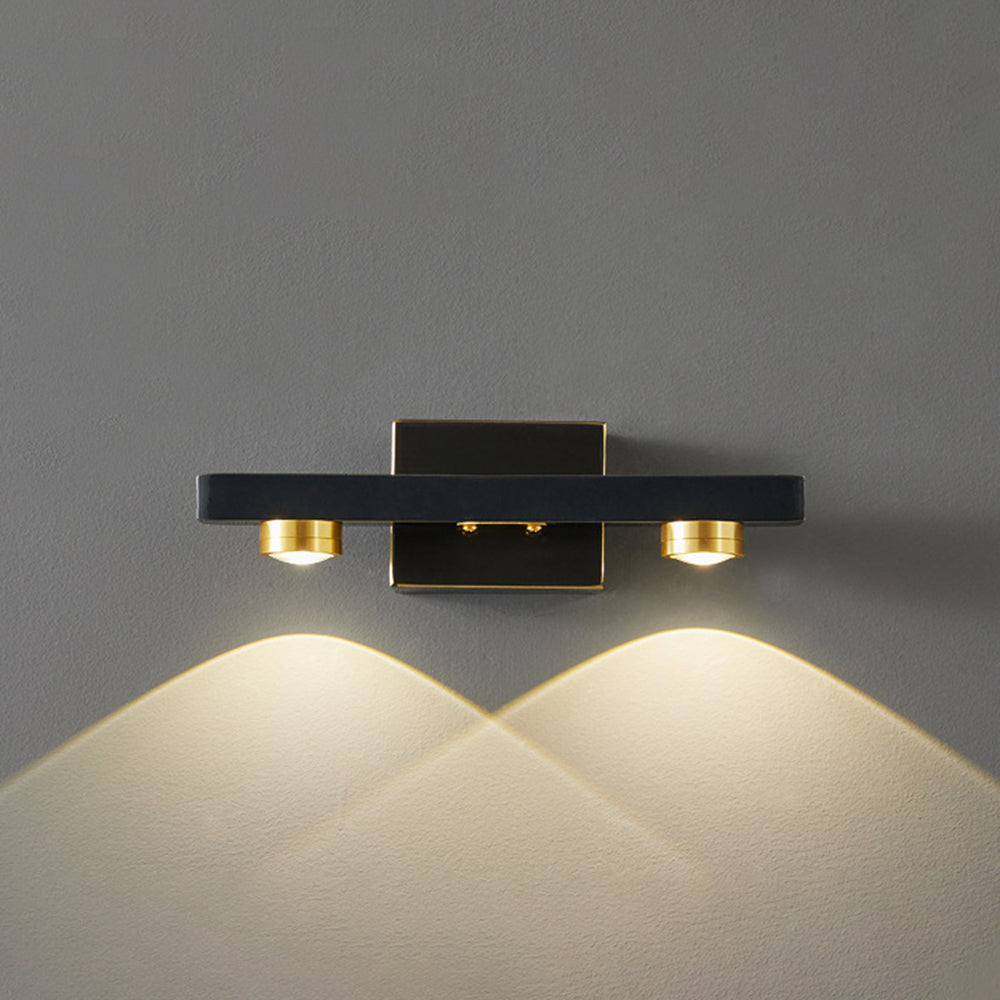 Linear LED Wall Light Metal Warm White Light Bathroom Bedroom Mirror Modern Interior Wall Lighting | Sansoti