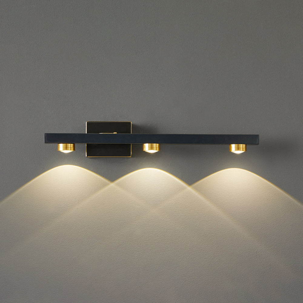 Linear LED Wall Light Metal Warm White Light Bathroom Bedroom Mirror Modern Interior Wall Lighting | Sansoti