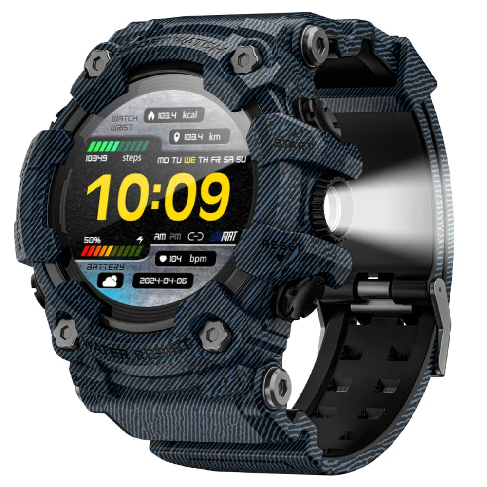 Sports watch 1.32-inch Touchscreen Waterproof 100+ Modes Bluetooth Heart Rate Monitor Sleep Tracking 15 Days | Sansoti