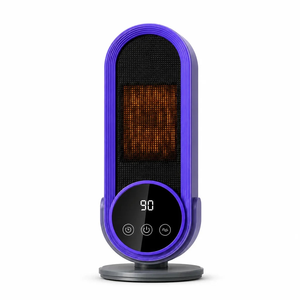 Portable Ceramic Heater Touch Control Tip-Over Protection Energy-Efficient Heating Quiet Operation | Sansoti