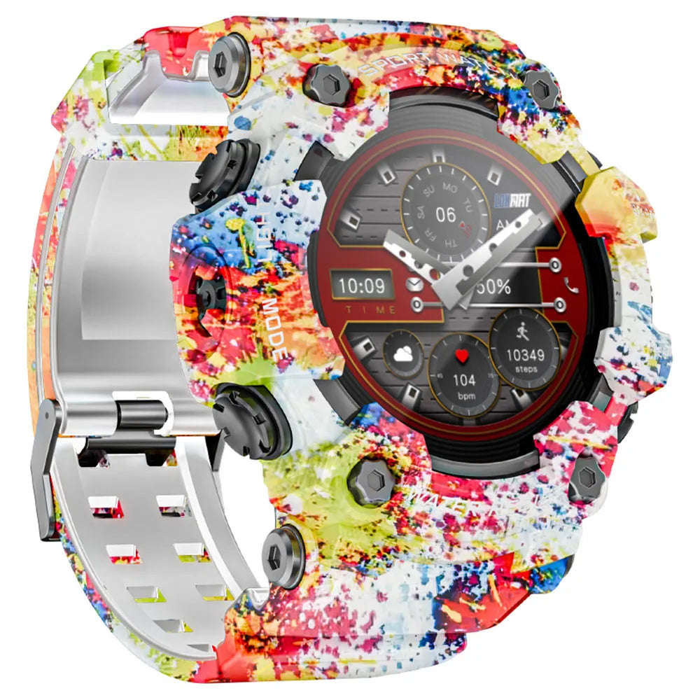 Sports watch 1.32-inch Touchscreen Waterproof 100+ Modes Bluetooth Heart Rate Monitor Sleep Tracking 15 Days | Sansoti