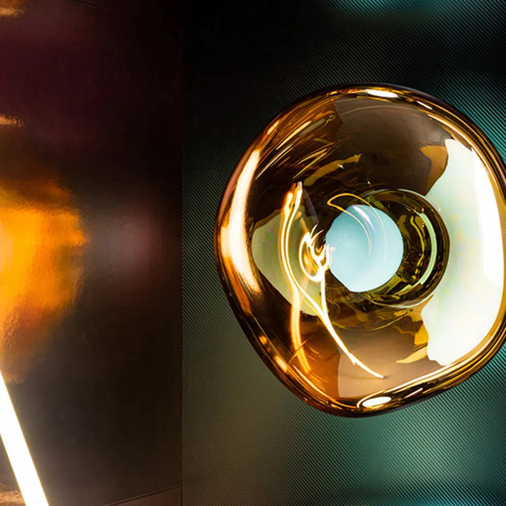 Wandlampe Amber Handgefertigt PMMA Metall Warmweiß E27 12W Wohnzimmer Schlafzimmer Luxus | Restfield