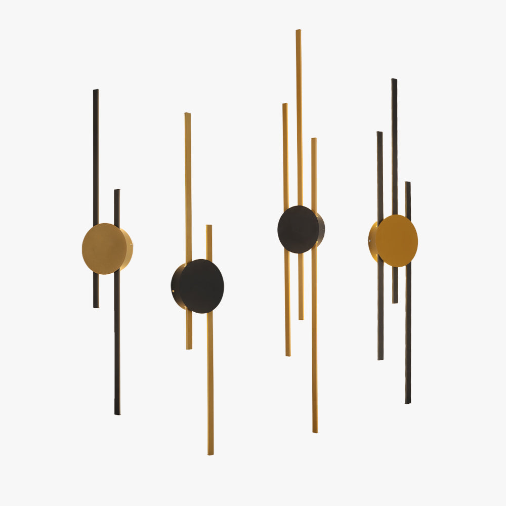 Moderne Wandleuchte mit linearem Design aus Metall und Acryl für Studio, Schlafzimmer, Wohnzimmer und Flur - LED | Sansoti