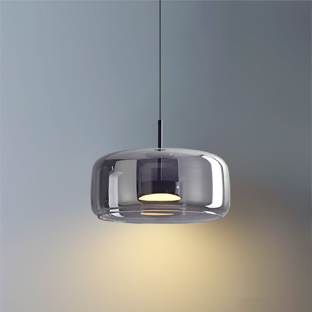 Retro Hanglamp Glas en Metaal Goudkleur LED Verlichting Slaapkamer Woonkamer Eetkamer Vintage Stijl Design | Sansoti
