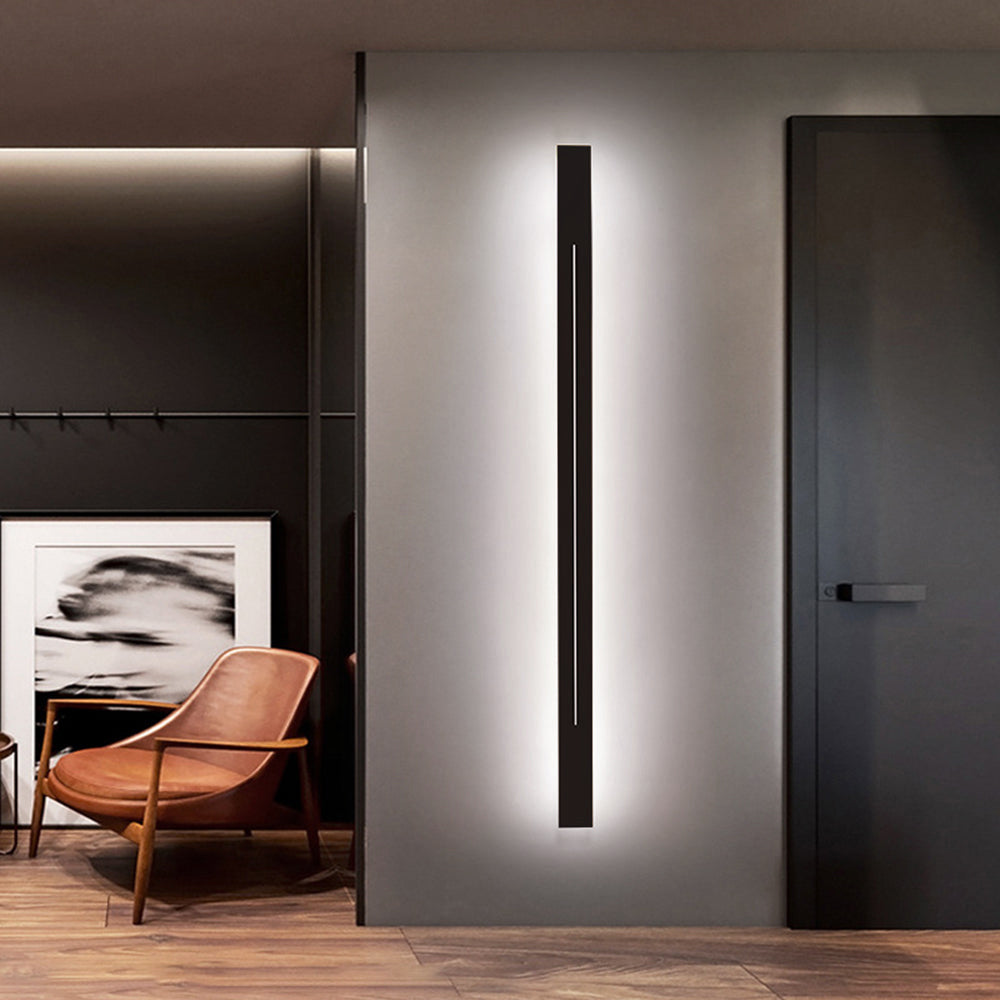 Moderne LED-Wandleuchte, minimalistisches Design, Schlafzimmer, Wohnzimmer, Schwarz-Gold, dimmbar, stimmungsvolle Innenbeleuchtung | Sansoti