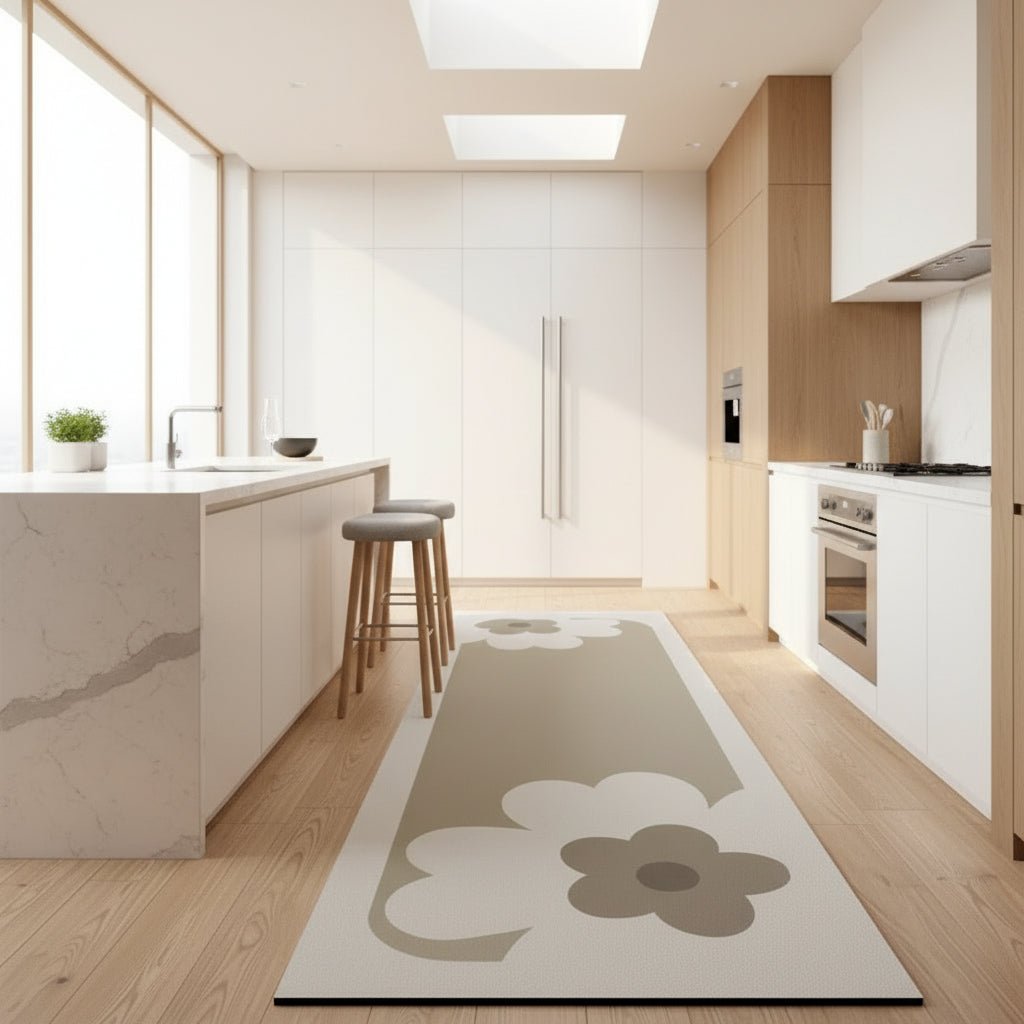 Antislip Keukenmat met Absorberend Oppervlak – Vermindert Vermoeidheid bij Koken – Rubberen Antislipbodem – Snel Drogend – Kortpolig Design – Geschikt voor Keuken Badkamer Wasruimte | Sansoti