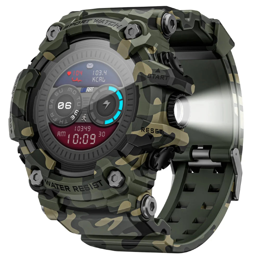 Sports watch 1.32-inch Touchscreen Waterproof 100+ Modes Bluetooth Heart Rate Monitor Sleep Tracking 15 Days | Sansoti