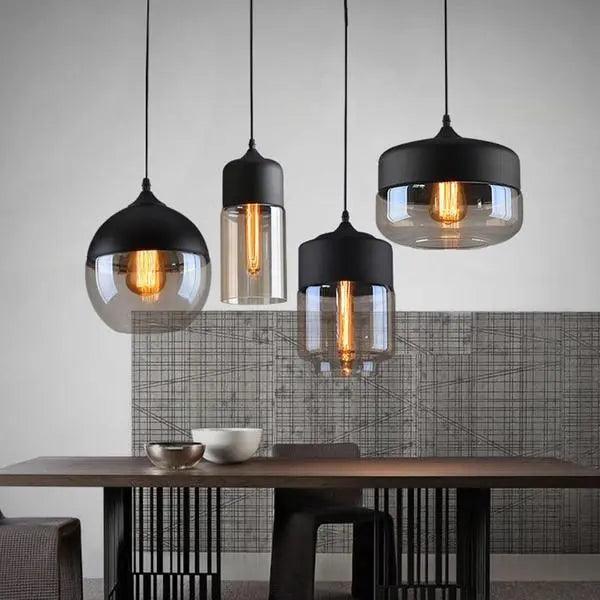 Geometrische Scandinavische Hanglamp met Vier Vormen voor Moderne Keukens | Sansoti