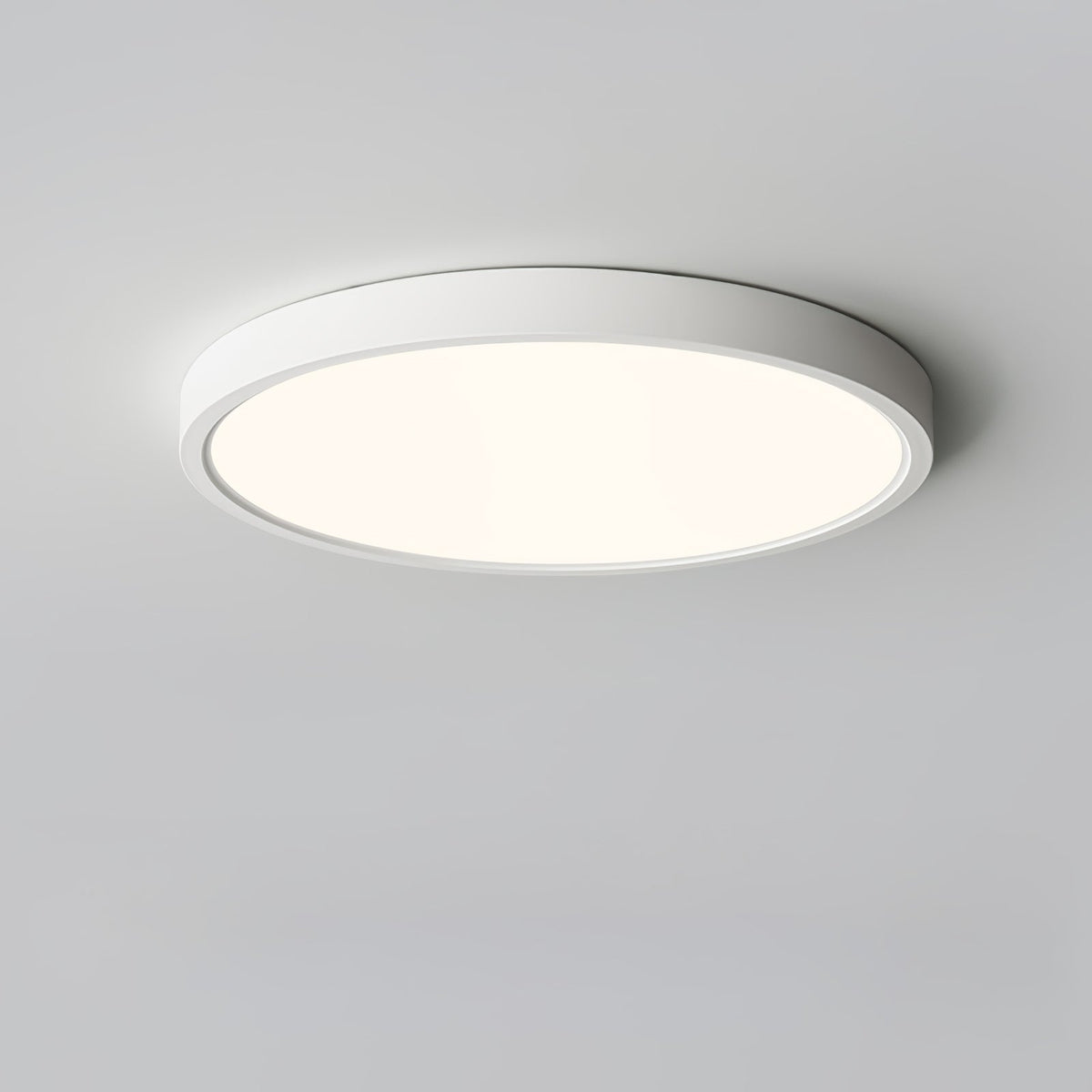 Ultradünne runde LED-Deckenleuchte mit minimalistischer moderner Ausführung für Wohnzimmer und Schlafzimmer, 5 Größen | Sansoti
