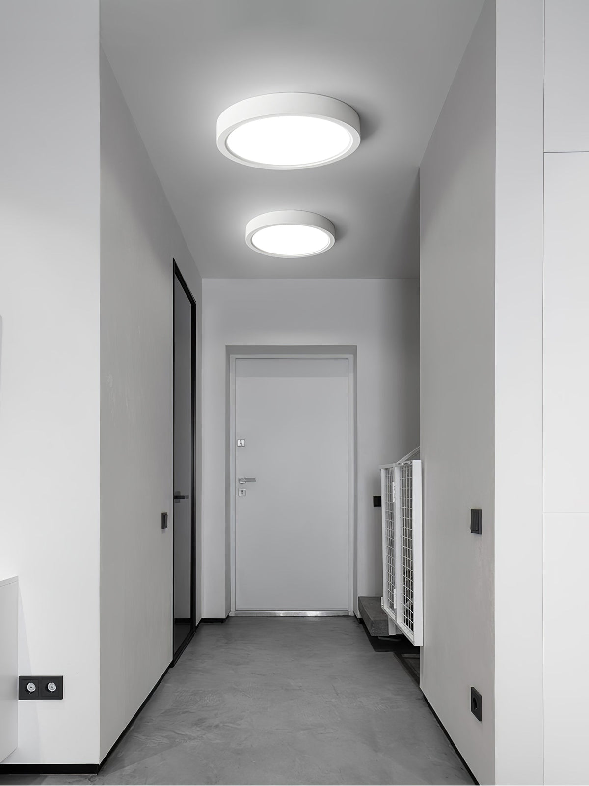 Ultradünne runde LED-Deckenleuchte mit minimalistischer moderner Ausführung für Wohnzimmer und Schlafzimmer, 5 Größen | Sansoti