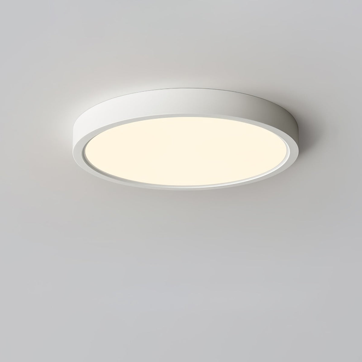 Ultradünne runde LED-Deckenleuchte mit minimalistischer moderner Ausführung für Wohnzimmer und Schlafzimmer, 5 Größen | Sansoti