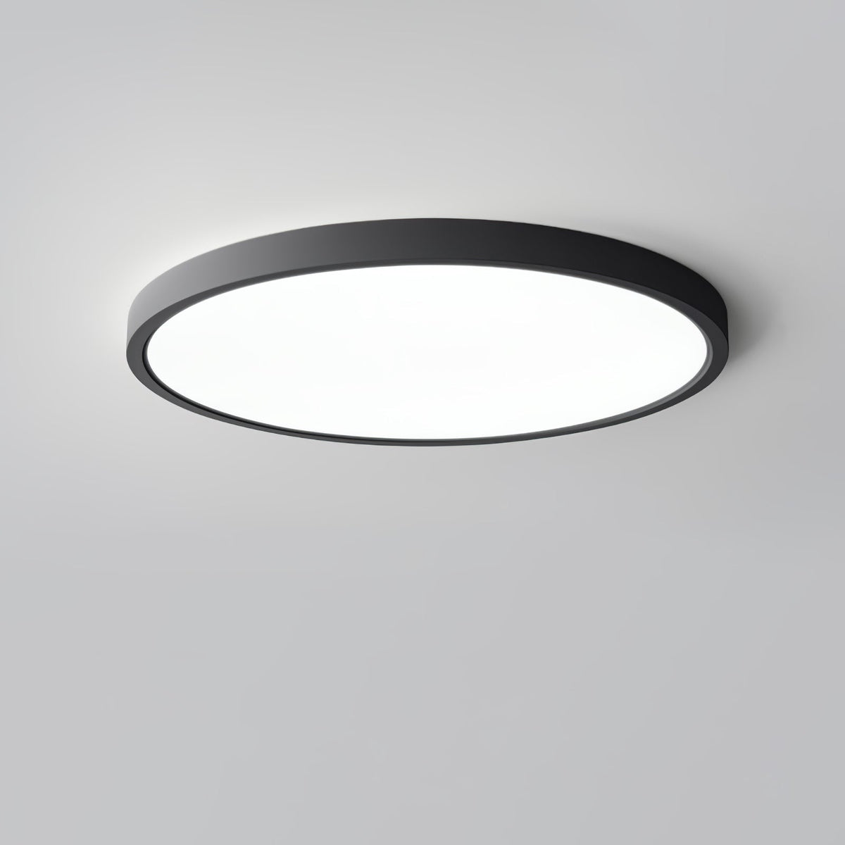 Ultradünne runde LED-Deckenleuchte mit minimalistischer moderner Ausführung für Wohnzimmer und Schlafzimmer, 5 Größen | Sansoti