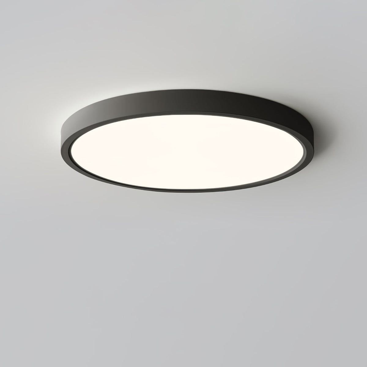 Ultradünne runde LED-Deckenleuchte mit minimalistischer moderner Ausführung für Wohnzimmer und Schlafzimmer, 5 Größen | Sansoti