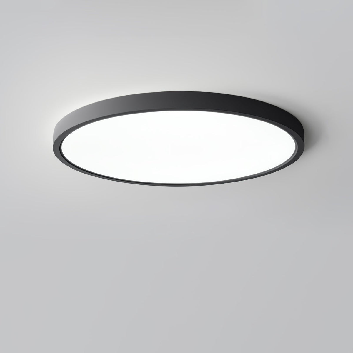 Ultradünne runde LED-Deckenleuchte mit minimalistischer moderner Ausführung für Wohnzimmer und Schlafzimmer, 5 Größen | Sansoti