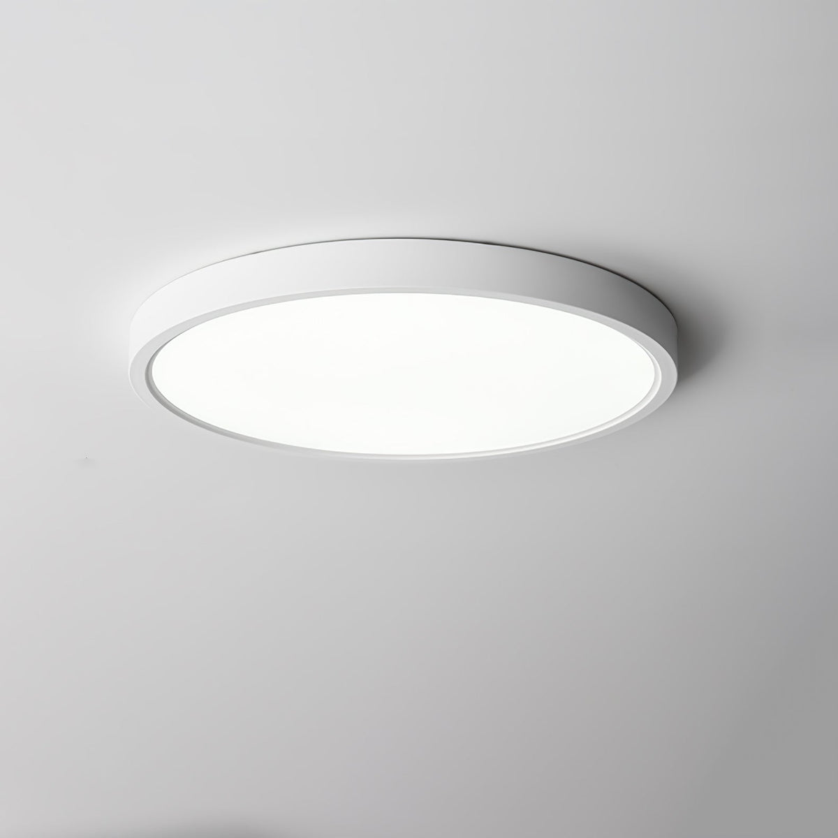 Ultradünne runde LED-Deckenleuchte mit minimalistischer moderner Ausführung für Wohnzimmer und Schlafzimmer, 5 Größen | Sansoti