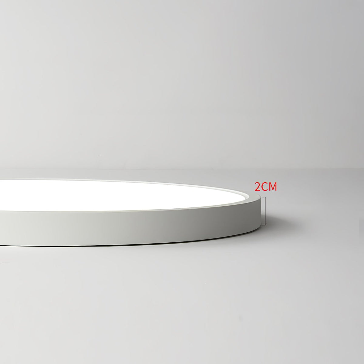 Ultradünne runde LED-Deckenleuchte mit minimalistischer moderner Ausführung für Wohnzimmer und Schlafzimmer, 5 Größen | Sansoti