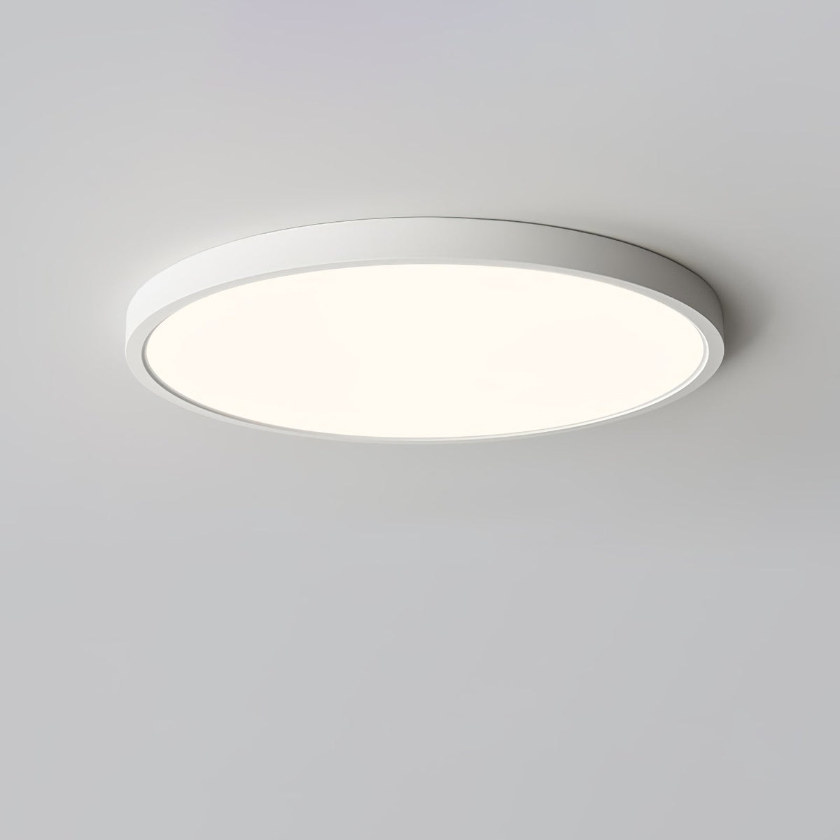 Ultradünne runde LED-Deckenleuchte mit minimalistischer moderner Ausführung für Wohnzimmer und Schlafzimmer, 5 Größen | Sansoti