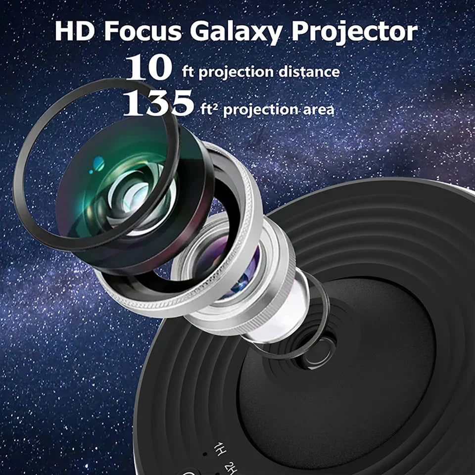 Star Projector 360° Rotatable with 13 Projection Discs Night Light Space Starry Sky Galaxy Ambient Lighting | Sansoti