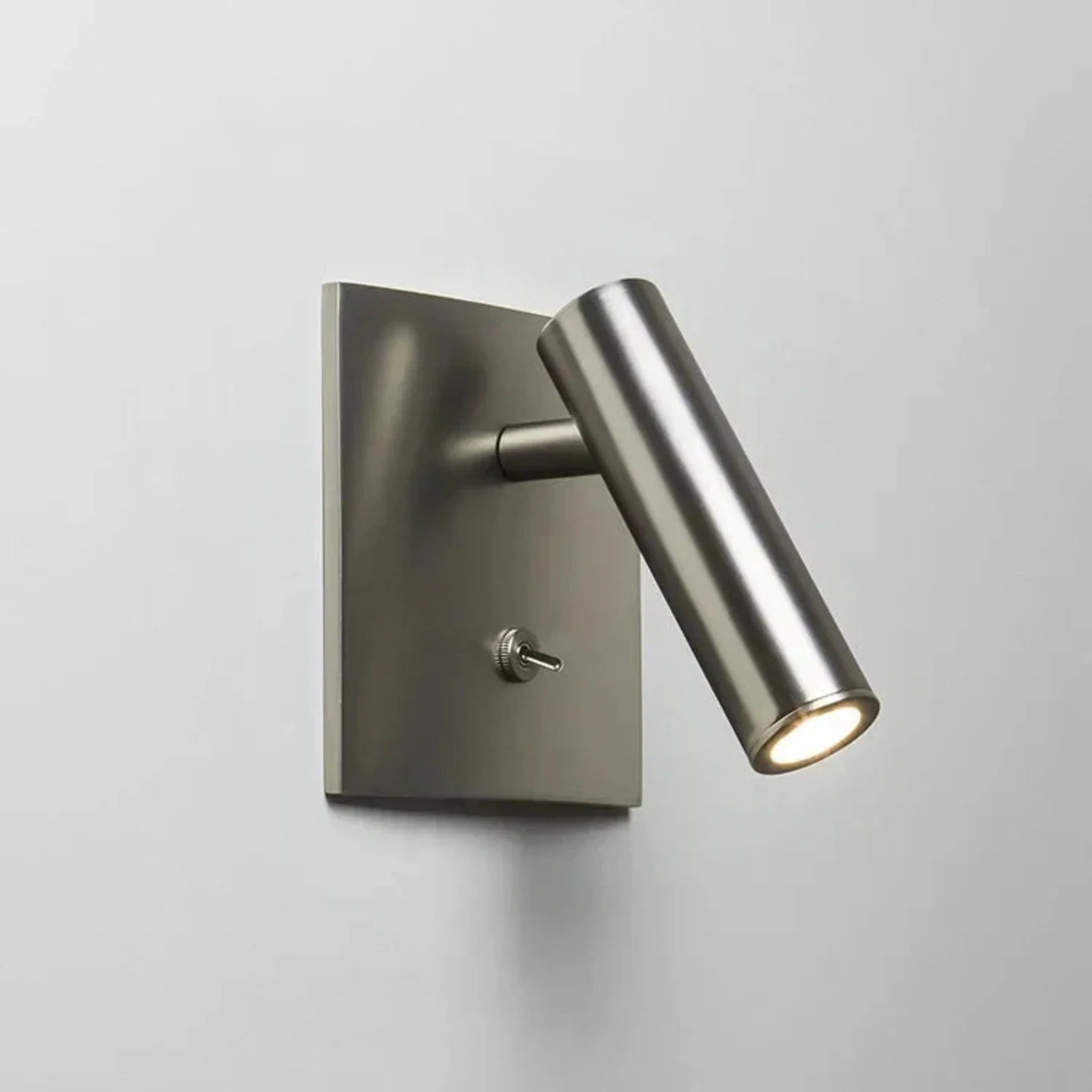Wandlamp LED met Draaiknop Aluminium Zwart Wit Chroom Warm Wit Modern Design Verstelbaar voor Slaapkamer Gang Keuken 11×11cm | Sansoti