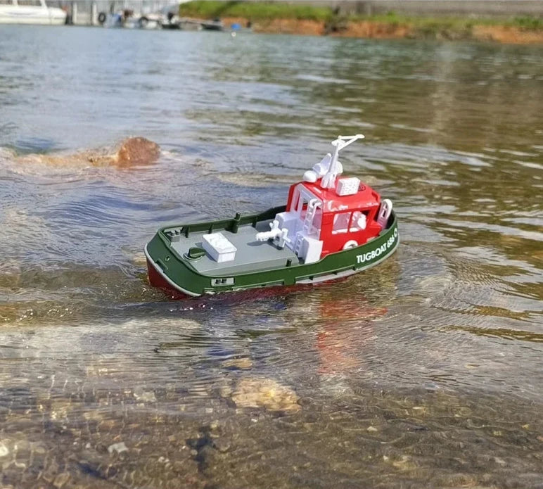 RC Sleepboot Watermodel met Dubbele Motoren Radiobesturing 50 Meter Bereik Waterspeelgoed voor Kinderen | Sansoti