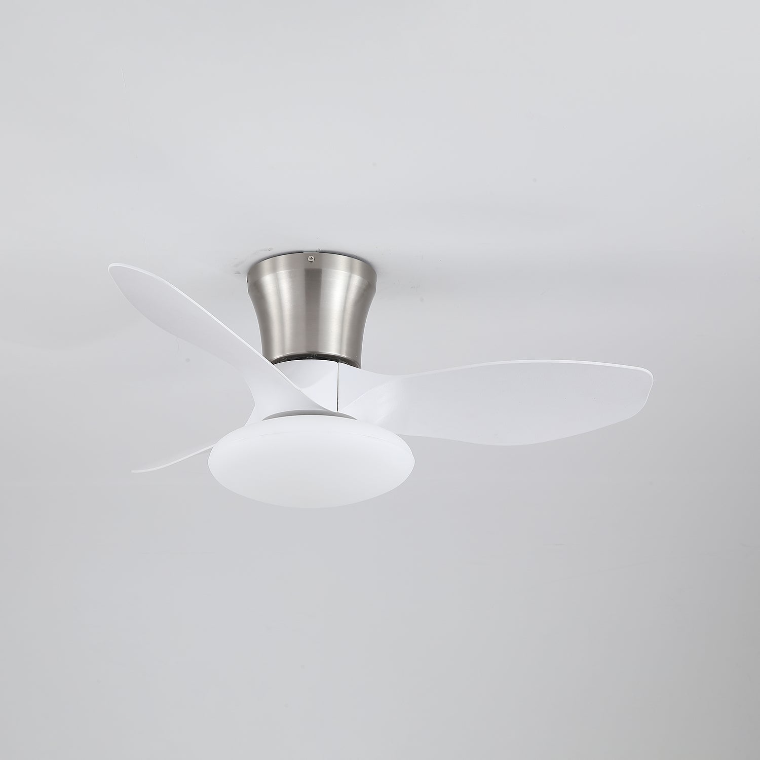 Ventilateur de plafond design moderne avec éclairage LED | Pales en bois | Sansoti